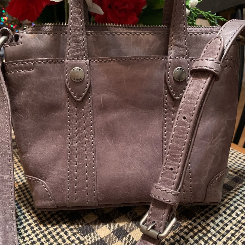 Frye crossbody bag.  The color is called amethyst.